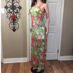 Gianni Bini Tropical Floral Maxi Dress